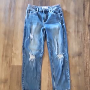Risen Denim Blue Distressed Women's Jeans
